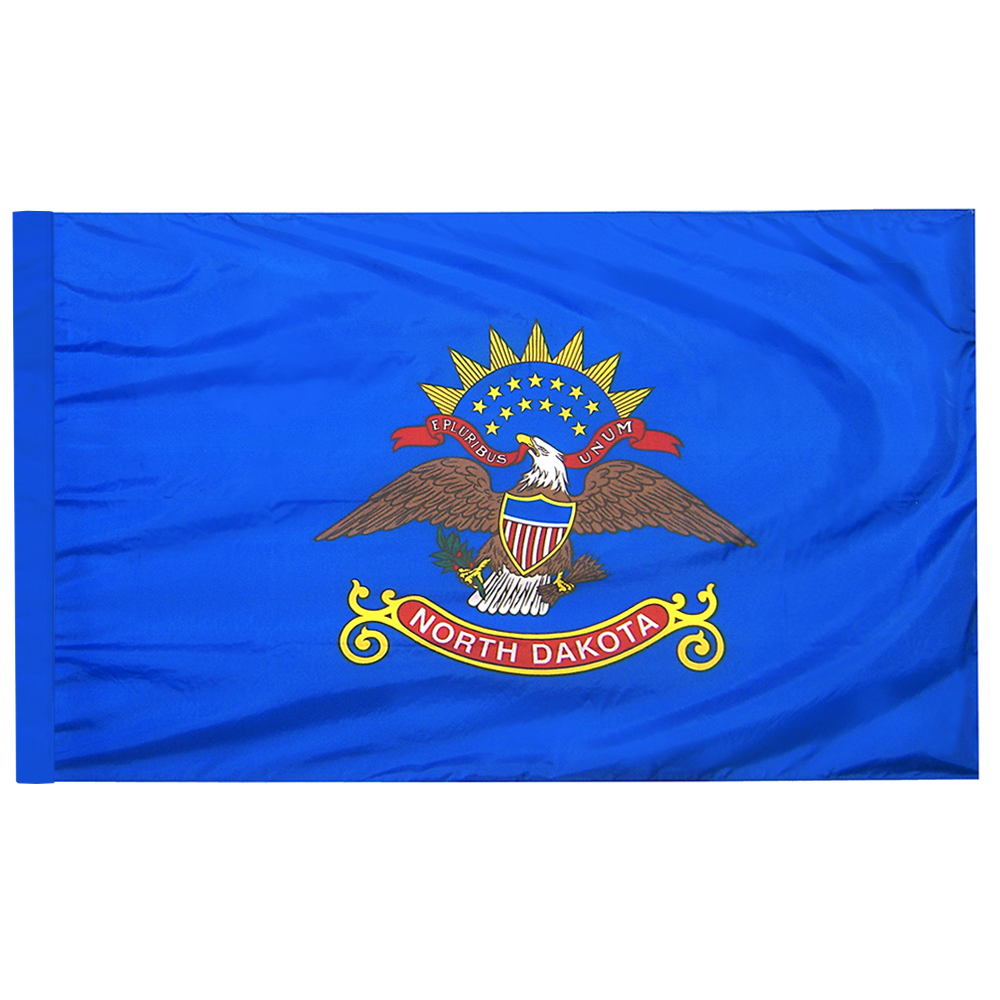 North Dakota 3 X 5 Nylon Pole Hem