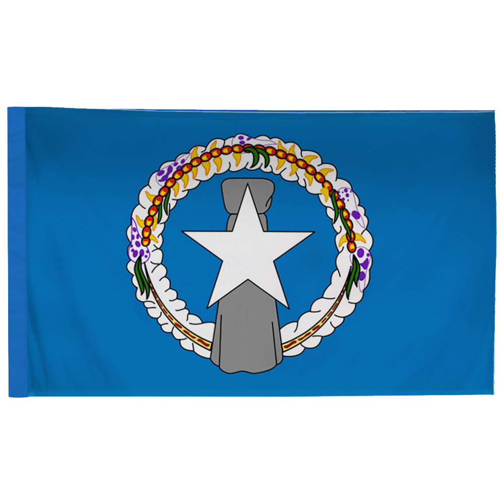 Northern Marianas 3 X 5 Nylon Pole Hem