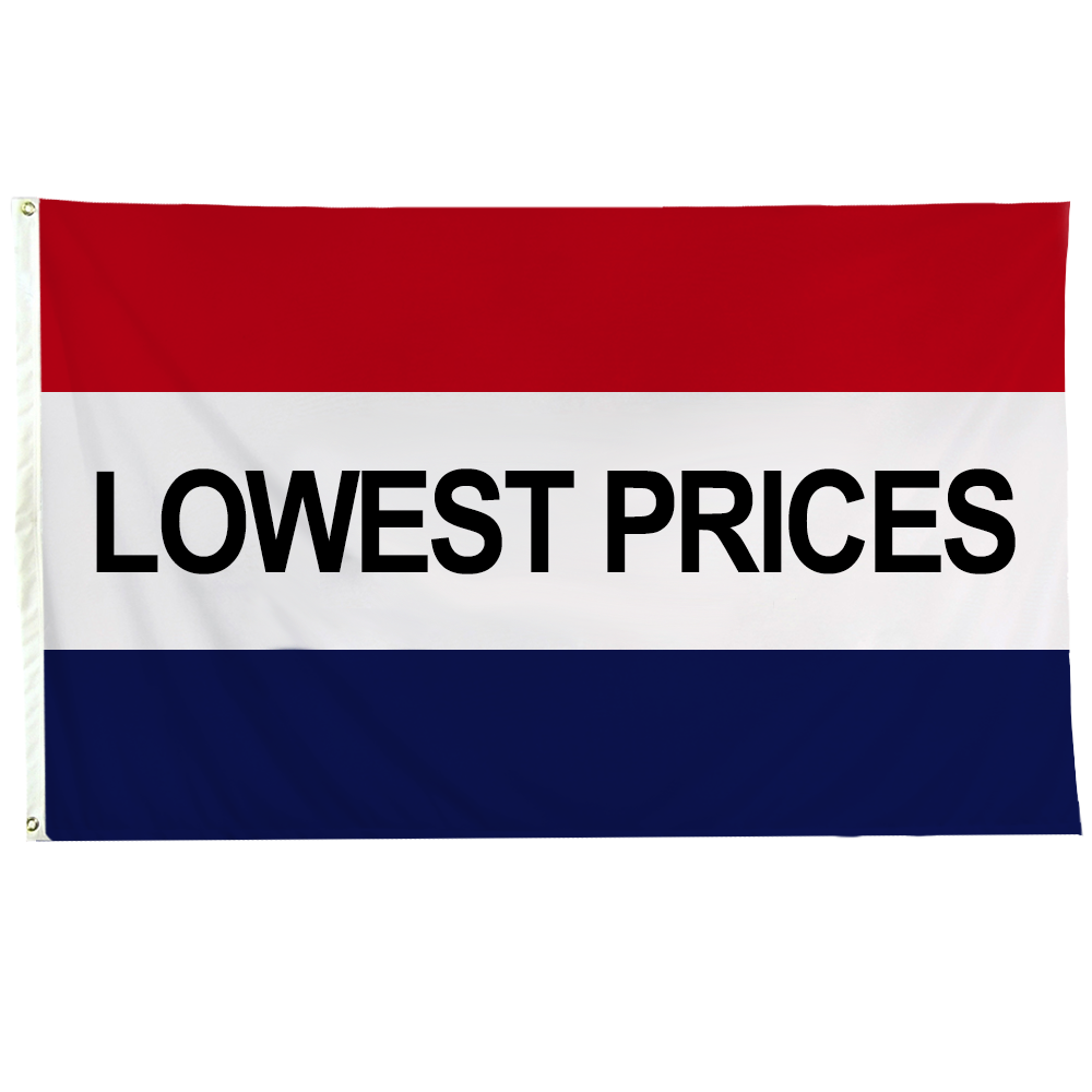 Lowest Prices 3 X 5 Nylon with Header and Grommet