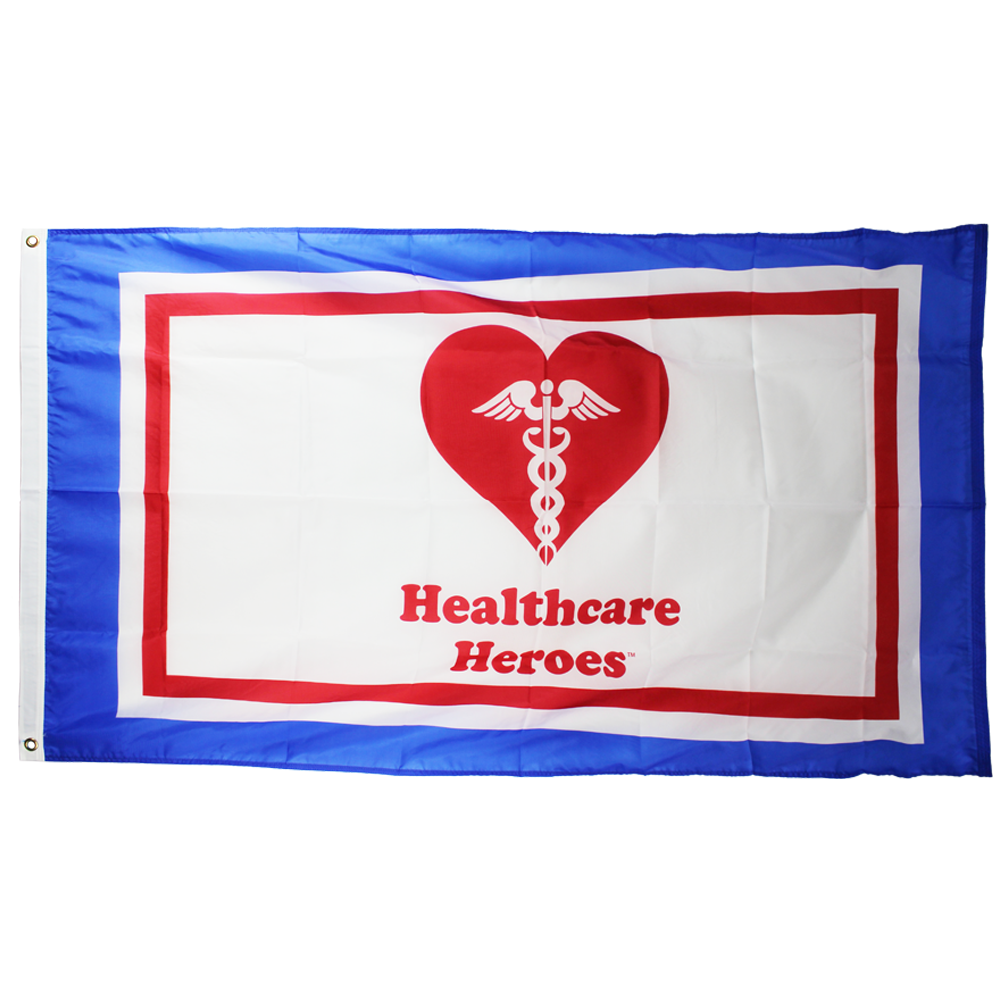 Healthcare Heroes 3 X 5 Nylon with Header and Grommet