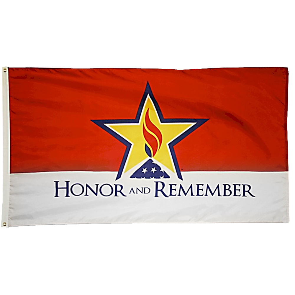 Honor and Remember Nylon with Header and Grommet