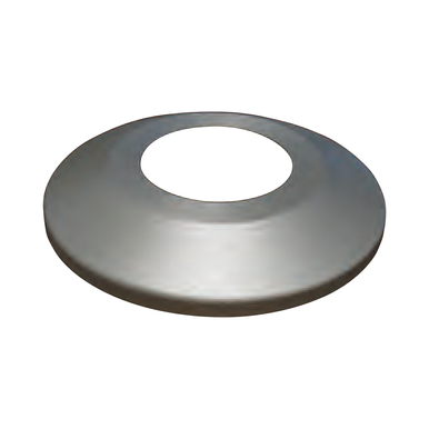 Flash Collar, 2 in X 8 in Clear for Homesteader Silver Clear Anodized