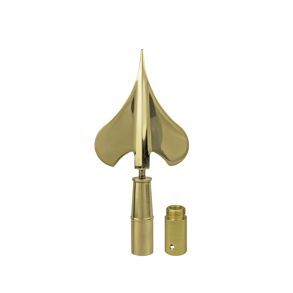 Army Spear, 8 in Gold Metal - Oak