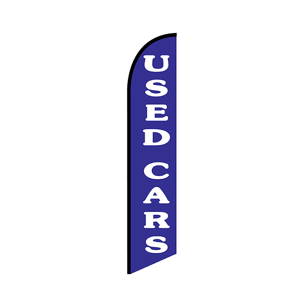 Used Cars Knit Poly Banner Blue