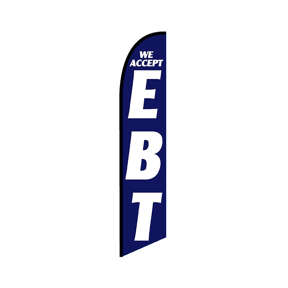 We Accept EBT Knit Poly Banner