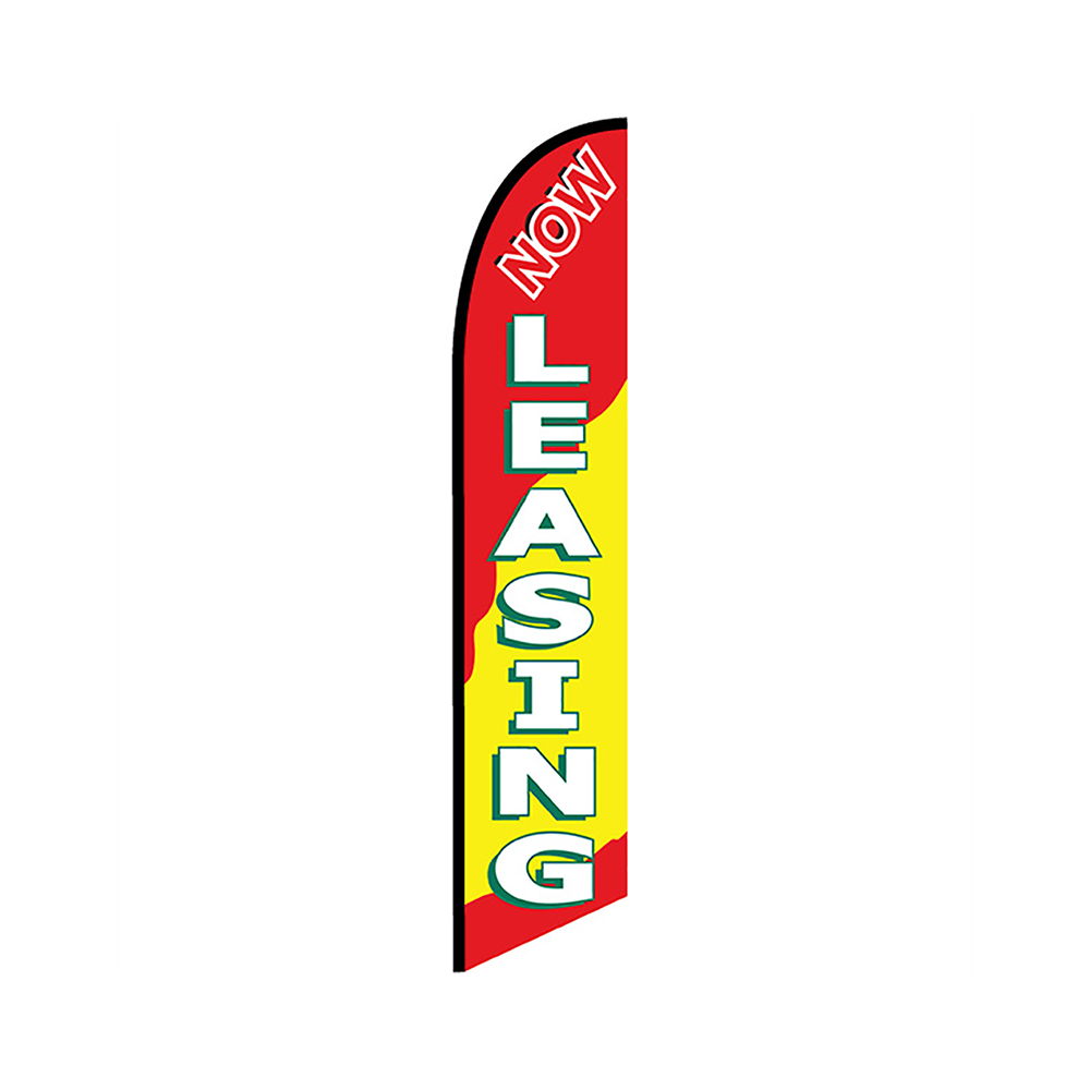 Now Leasing Knit Poly Banner