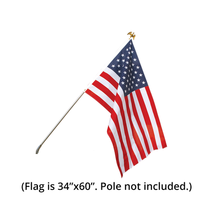 American 3 X 5 Polycotton with Header and Grommet