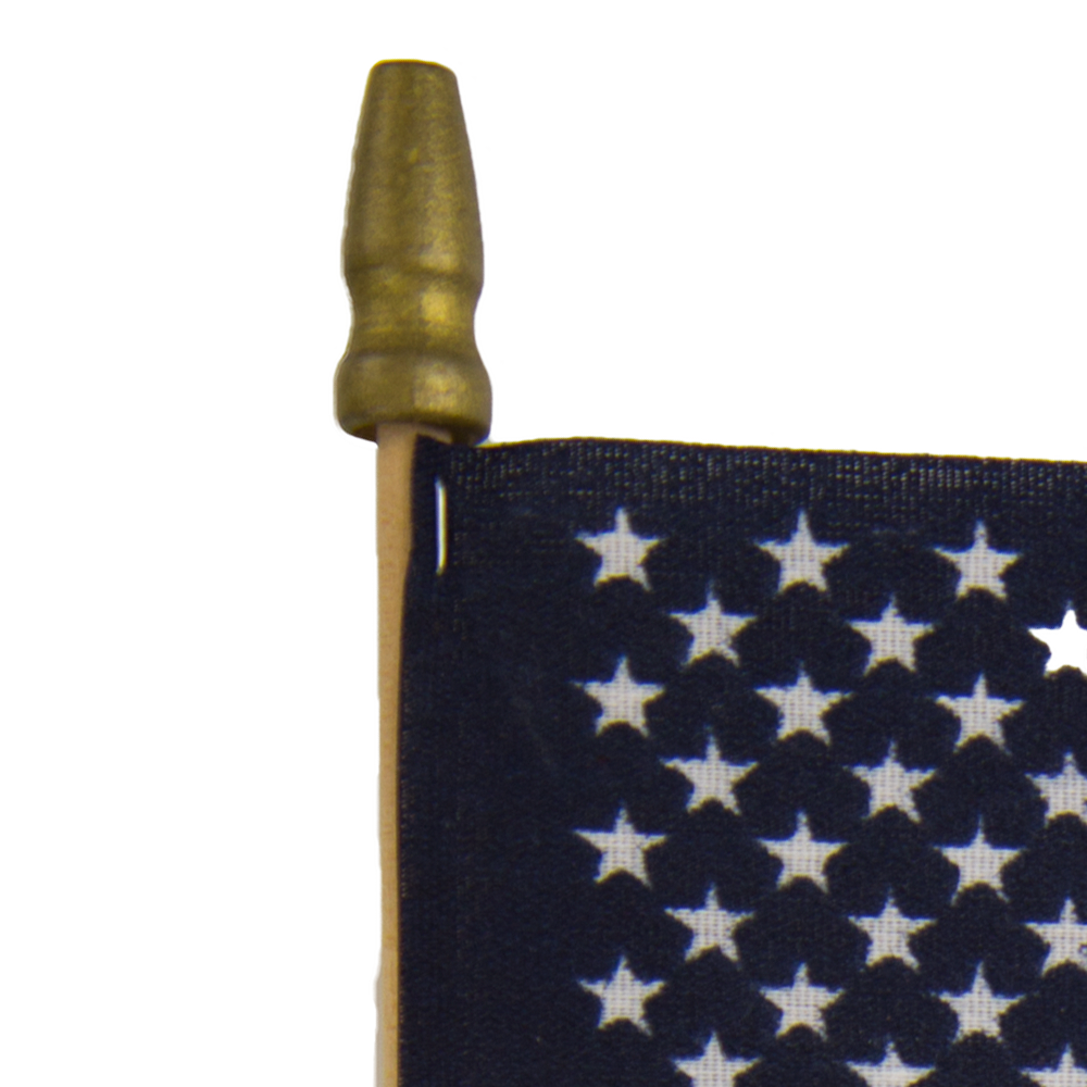 U.S. Stick Flag with Tip 4in X 6in - 4 Pack