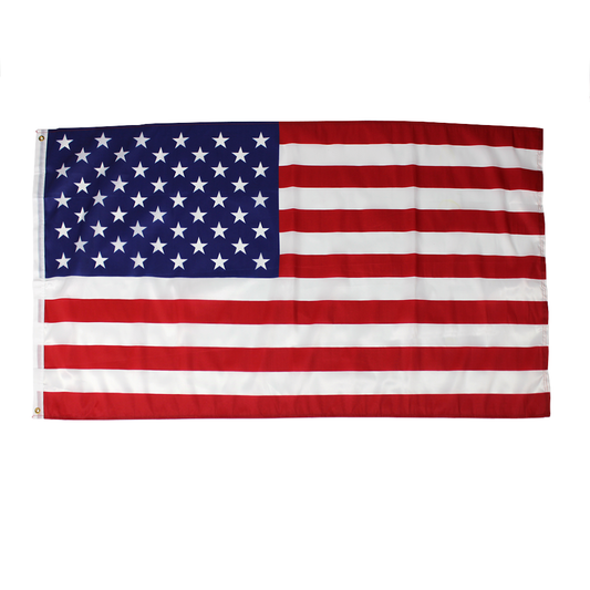 American 3 X 5 Eco-Glory 100% Printed Polyester with Header and Grommet