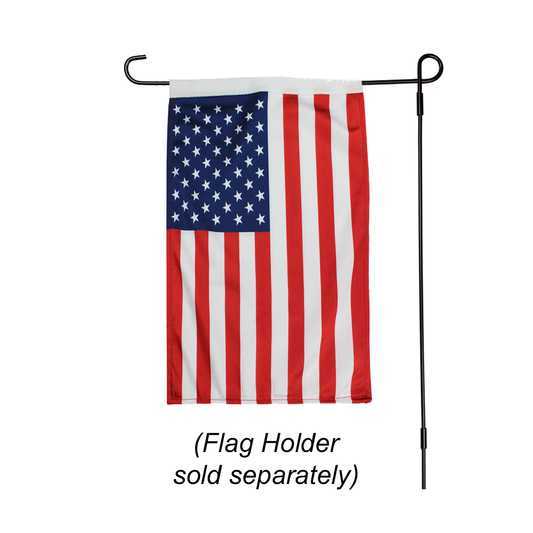 American Garden Flag, 11 in X 15 in Double Constructed Knit Poly