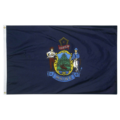 Maine State Flag Poly