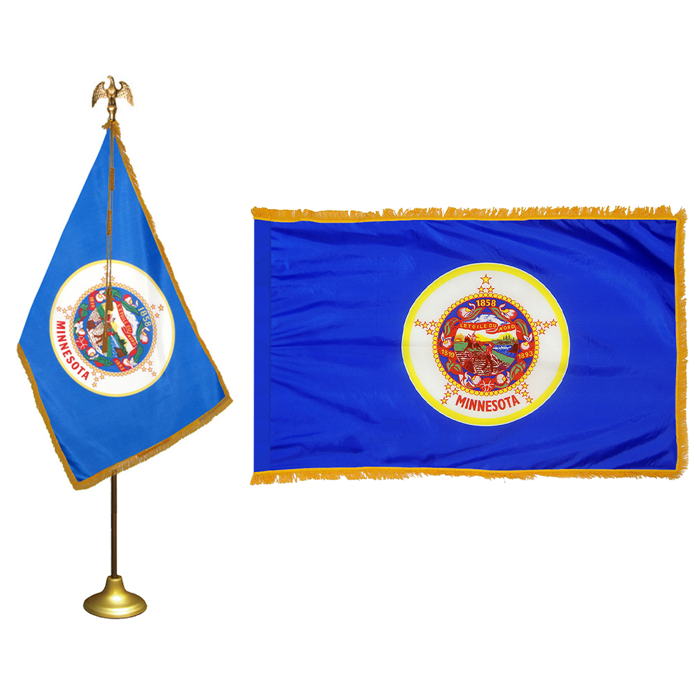 Minnesota 3 X 5 Nylon Pole Hem and Fringe - Historical