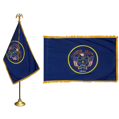 Utah 3 X 5 Nylon Pole Hem and Fringe - Historical