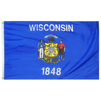 Wisconsin State Flag Poly