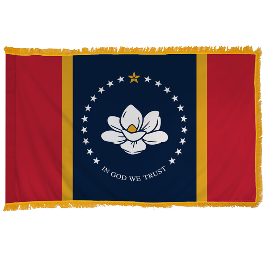 Mississippi Magnolia 4 X 6 Nylon Pole Hem and Fringe