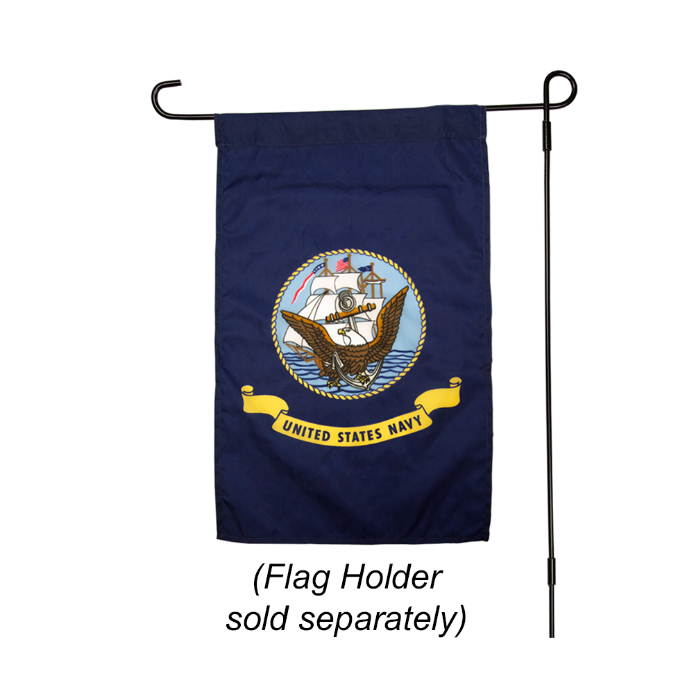 Navy Nylon Garden Flag