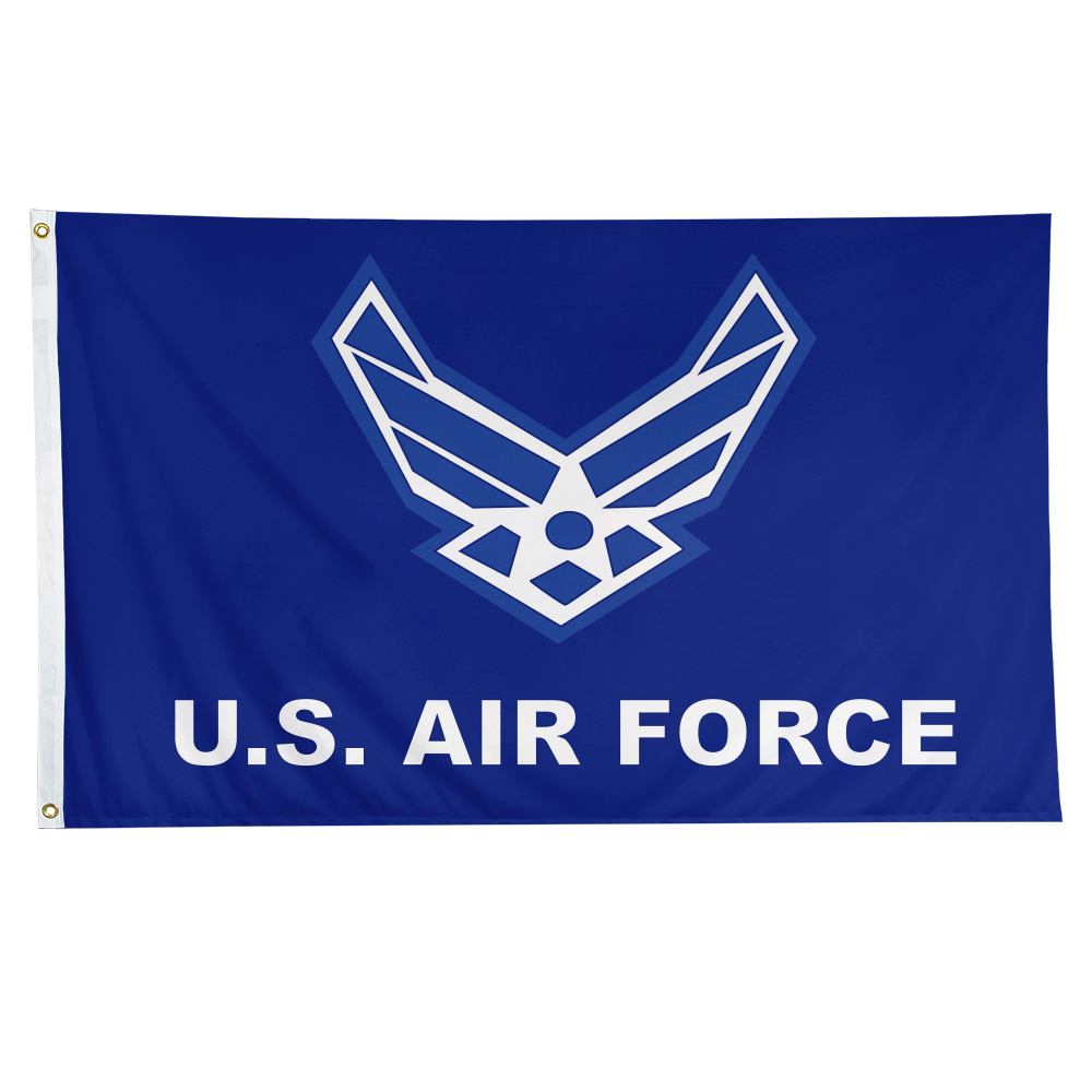 U.S. Air Force Logo 3 X 5 Nylon with Header and Grommet