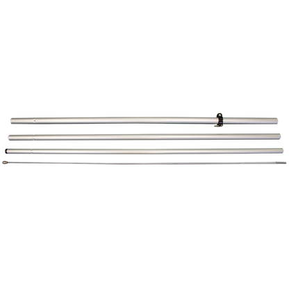 Deluxe 4 Section Pole with Flexible Tip w/Black Rings