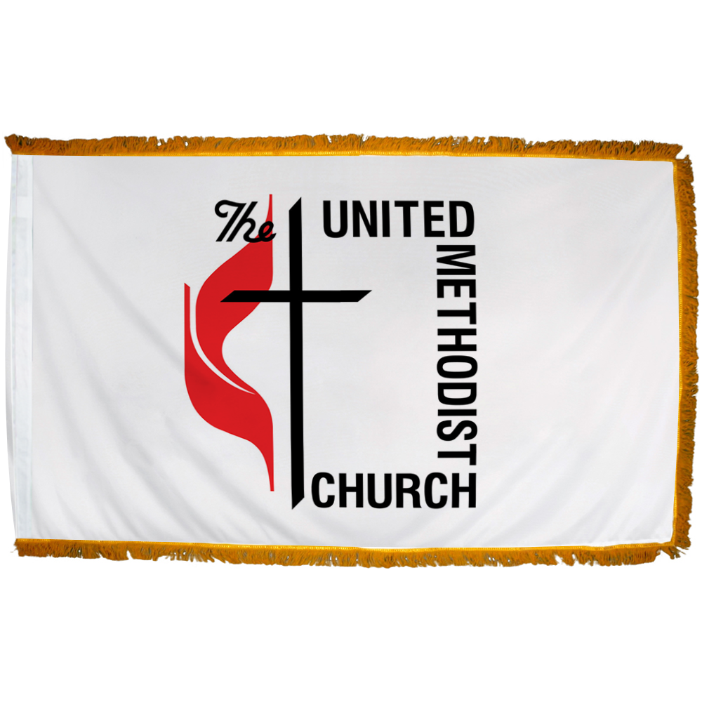 United Methodist 3 X 5 Nylon Pole Hem and Fringe