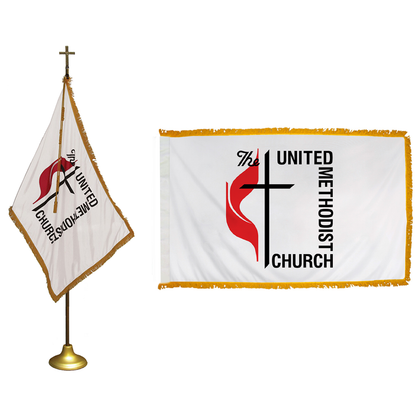 United Methodist 3 X 5 Nylon Pole Hem and Fringe