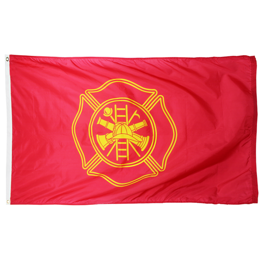 red fire department flag