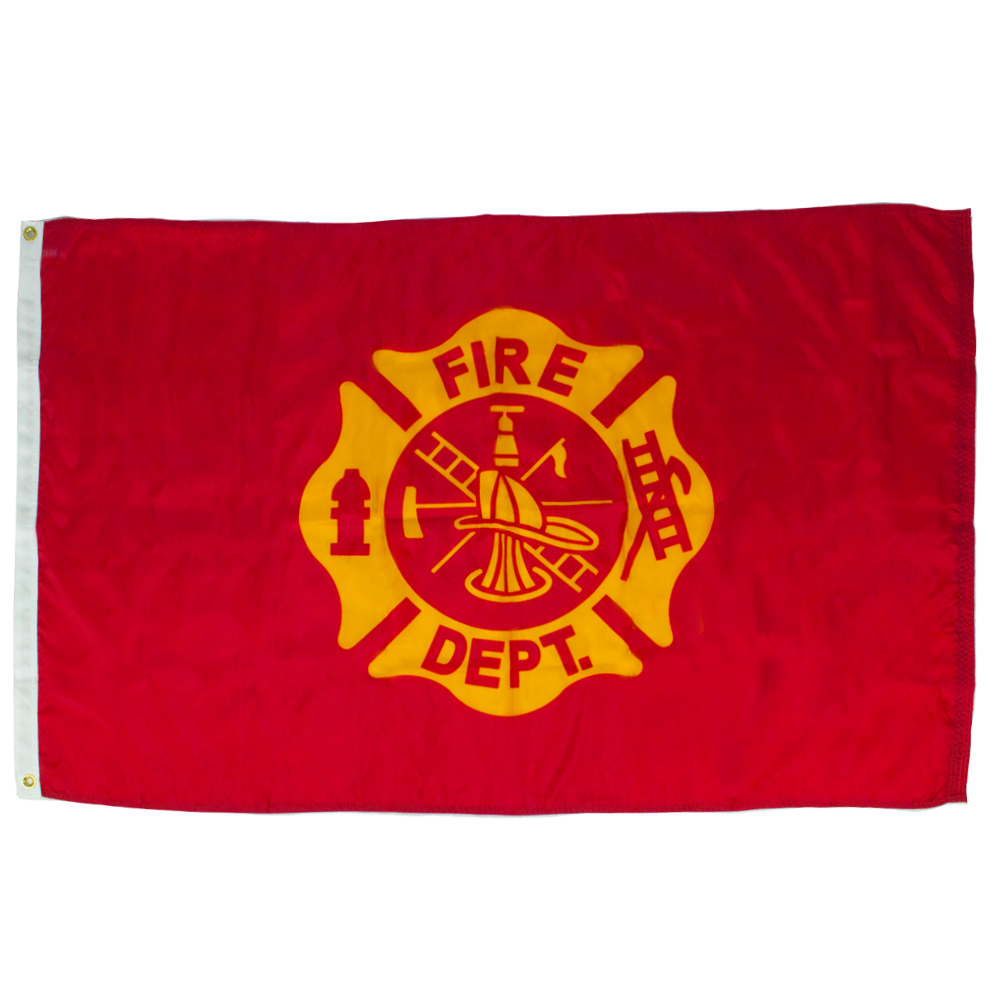 Fire Department 3 X 5 Nylon with Header and Grommet – Collins Flags