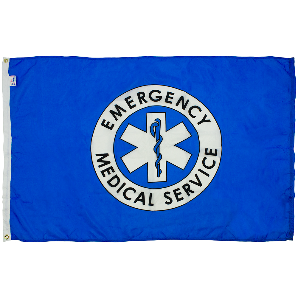 Emergency Medical Service 3 X 5 Nylon with Header and Grommet