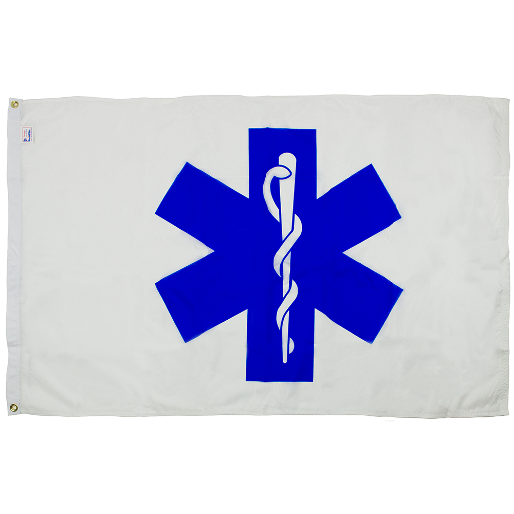 Star of Life Nylon with Header and Grommet