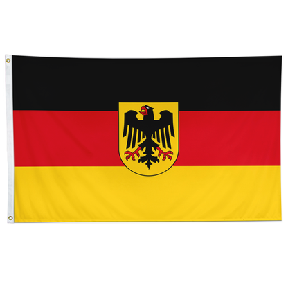 Germany w/eagle Nylon with Header and Grommet