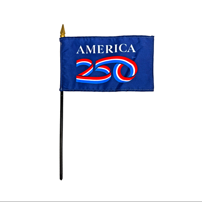 America250 Blue Stick Flag 12-pack