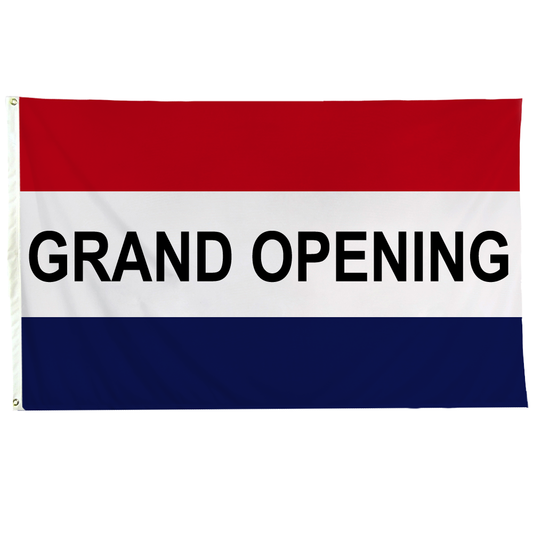 Grand Opening 3 X 5 Nylon with Header and Grommet