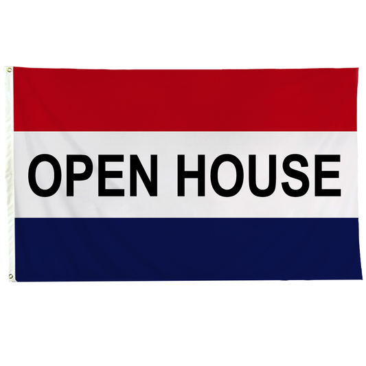 Open House 3 X 5 Nylon with Header and Grommet