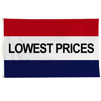 Lowest Prices 3 X 5 Nylon with Header and Grommet