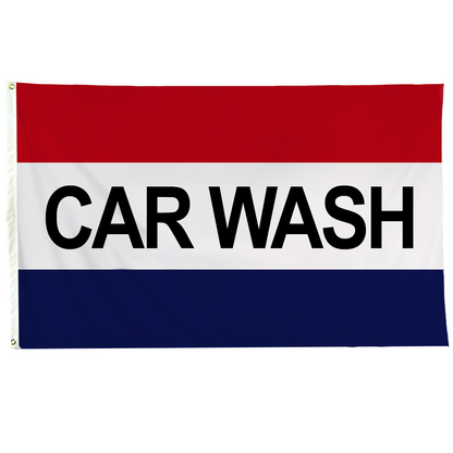 Car Wash 3 X 5 Nylon with Header and Grommet
