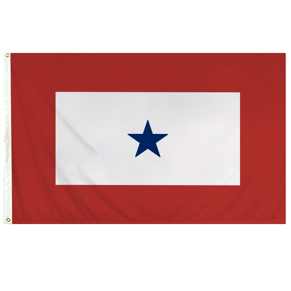 Blue Star Banner 3 X 5 Nylon with Header and Grommet