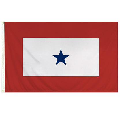 Blue Star Banner 3 X 5 Nylon with Header and Grommet