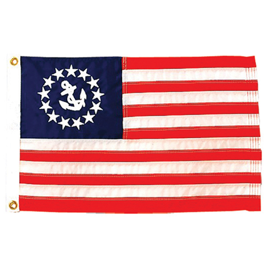 U.S. Yacht Ensign Nylon with Header and Grommet