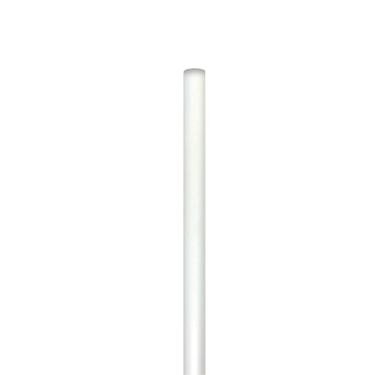 6 ft X 1 in One Piece White Fiberglass Pole