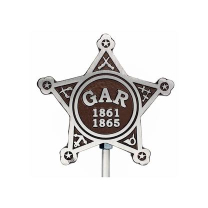 GAR Civil War Memorial Marker Painted Aluminum