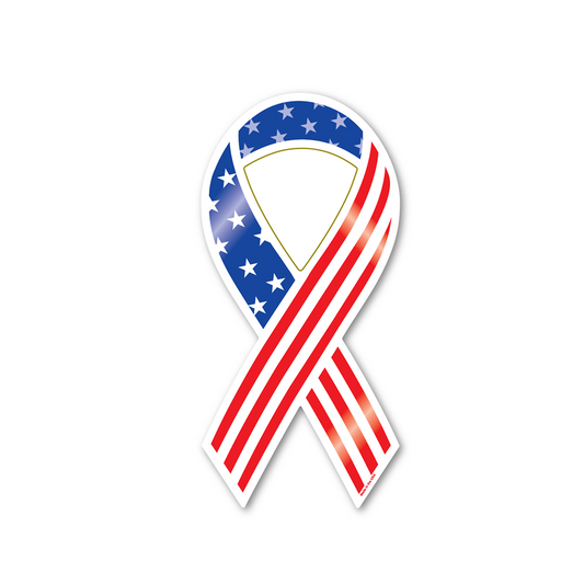 Stars & Stripes Ribbon Car Magnet