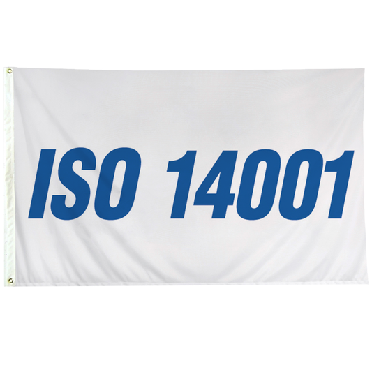 ISO 14001 White 3 X 5 with Header and Grommet