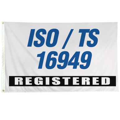 ISO/TS 16949 White  with Header and Grommet