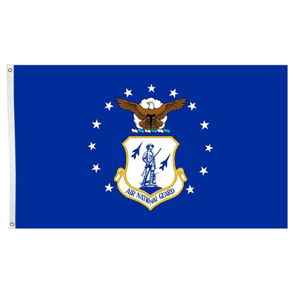 U.S. Air National Guard 3 X 5 Nylon with Header and Grommet