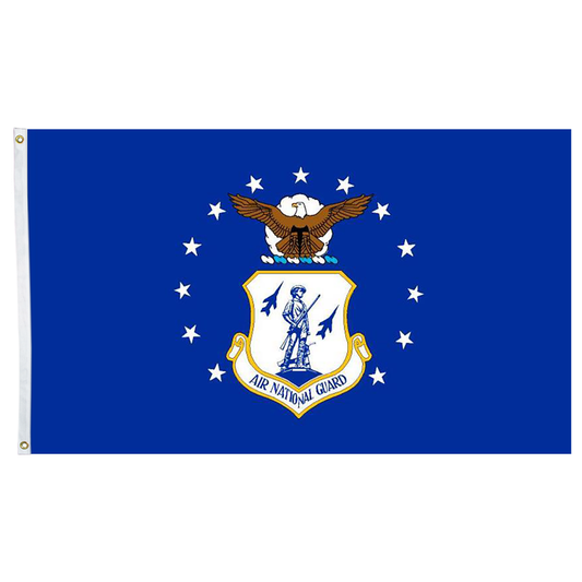 U.S. Air National Guard 3 X 5 Nylon with Header and Grommet