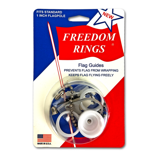 Plastic Freedom Rings for 1 inch Flagpole