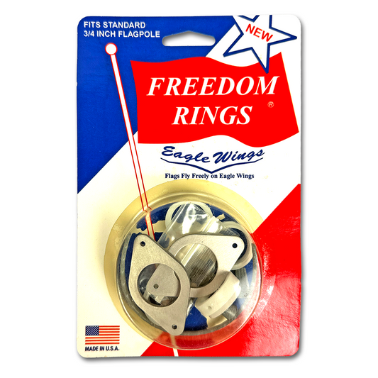 Plastic Freedom Ring for 3/4 inch Flagpole - Eagle Wing