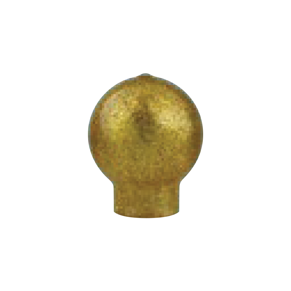 Ball, for 1 in Budget Aluminum Pole, Slip Fit Gold Vinyl
