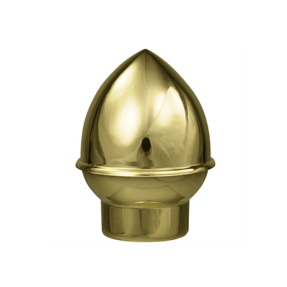 Acorn for 1 in Budget Aluminum Pole, Slip Fit Solid Brass