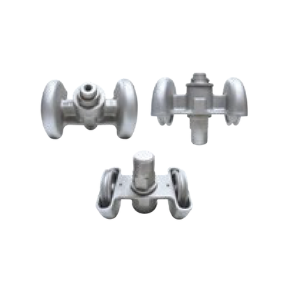 Pulley, Single Truck, 5 in Threaded Type, Revolving, IH, Silver