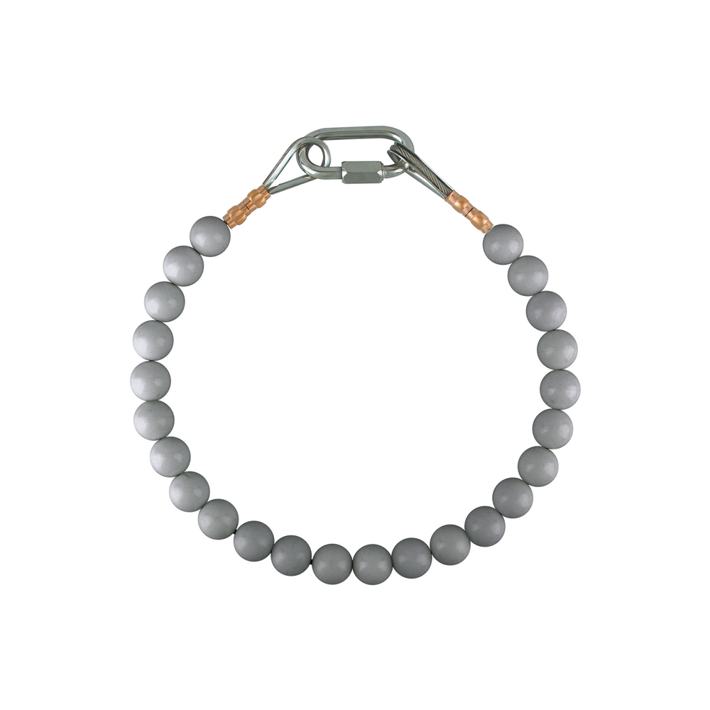 Beaded Retainer Ring, Silver